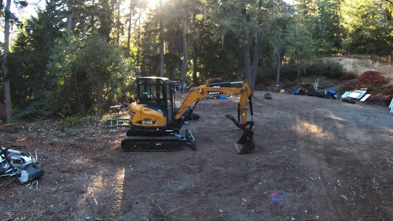 After photo of an RV removal and property cleanout in Eugene, Oregon